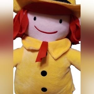 Kohl's Cares Madeline Plush Stuffed Doll. 13” with  Yellow Dress Red Hair. NWOT.